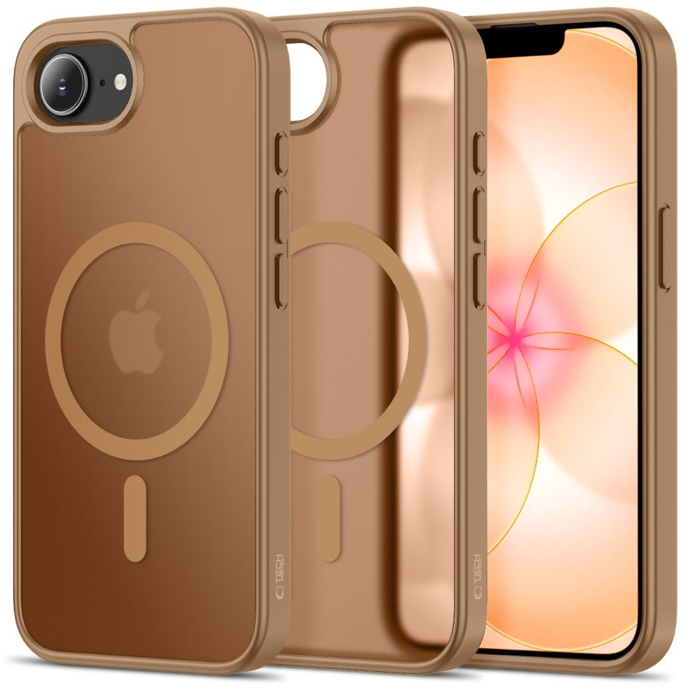 Tech-Protect Tech-Protect iPhone 17e / 16e Skal MagSafe BasicMag Matt Brun - Teknikhallen.se