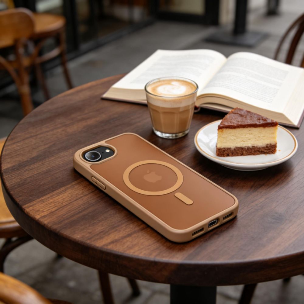 Tech-Protect Tech-Protect iPhone 17e / 16e Skal MagSafe BasicMag Matt Brun - Teknikhallen.se