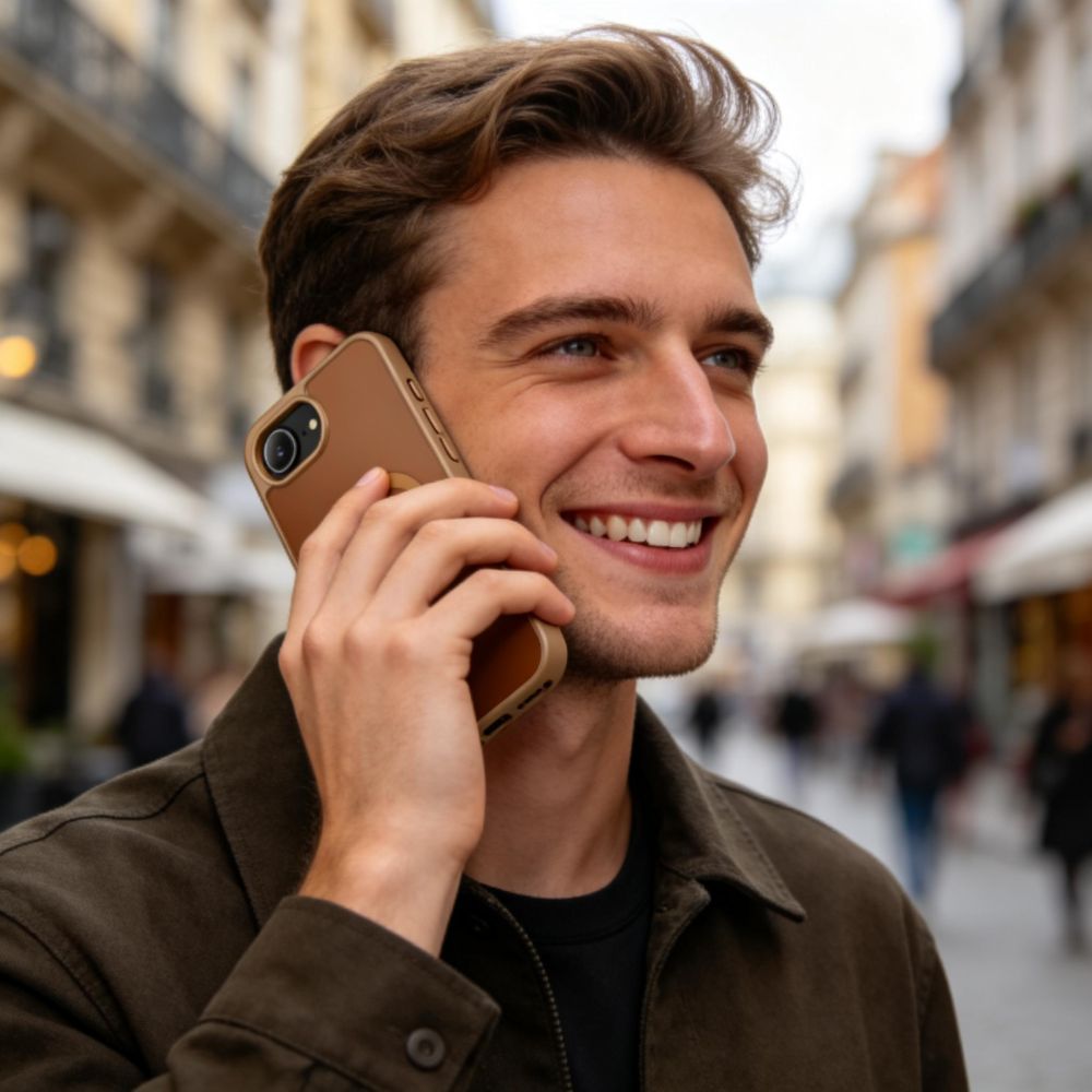 Tech-Protect Tech-Protect iPhone 17e / 16e Skal MagSafe BasicMag Matt Brun - Teknikhallen.se