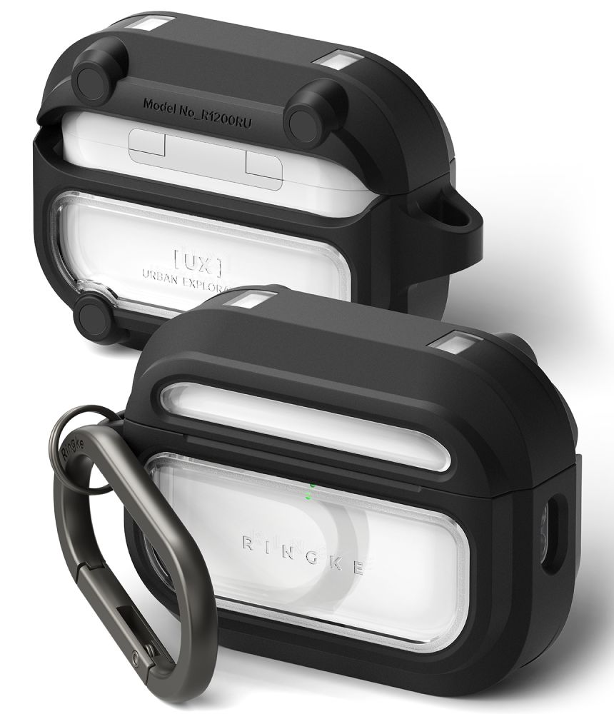 Ringke Ringke AirPods Pro 3 Skal MagSafe UX Svart / Transparent - Teknikhallen.se