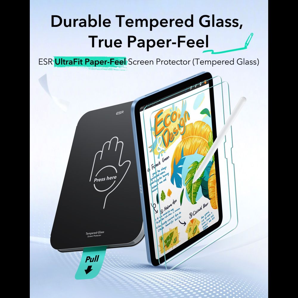ESR ESR iPad 11 2025 / 10.9 2022 2-PACK Skärmskydd Paper Feel - Teknikhallen.se