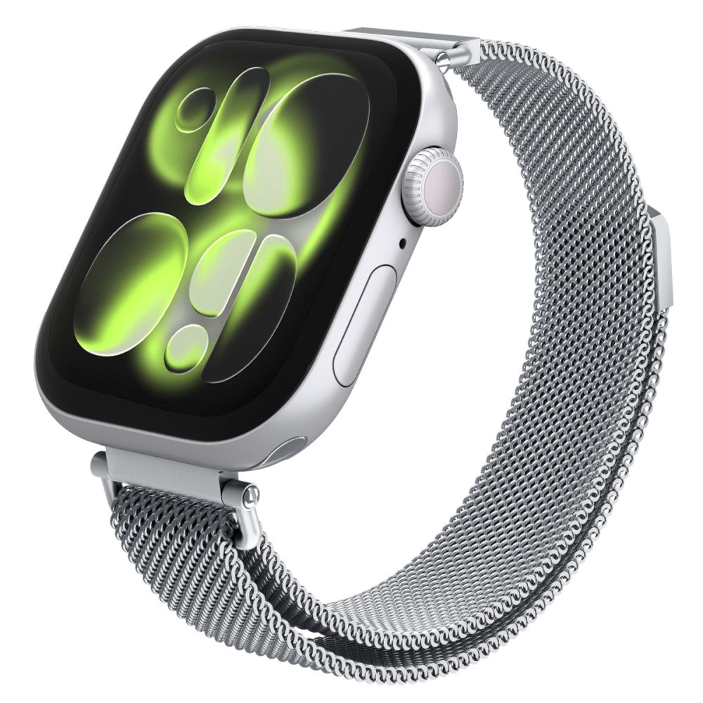 Spigen Spigen Apple Watch 38/40/41/42 mm Armband Milanese Silver - Teknikhallen.se