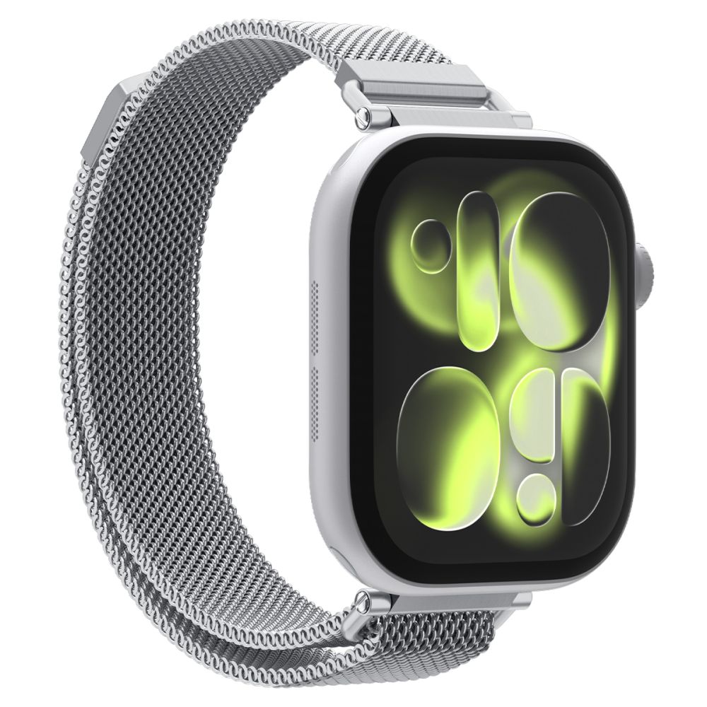 Spigen Spigen Apple Watch 38/40/41/42 mm Armband Milanese Silver - Teknikhallen.se