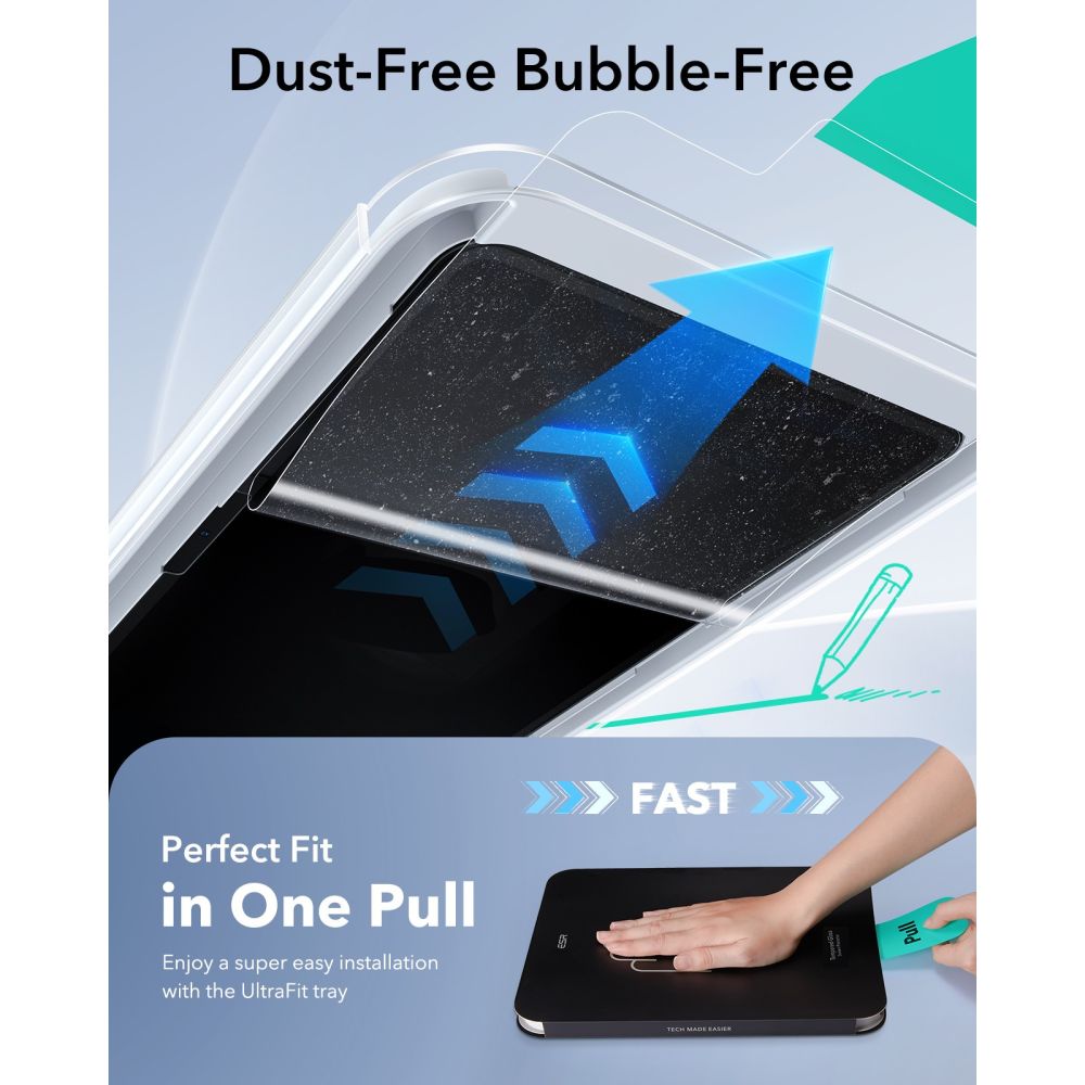 ESR ESR iPad Air 10.9 2022-2020/11 2026-2024 2-PACK Skärmskydd Paper Feel - Teknikhallen.se