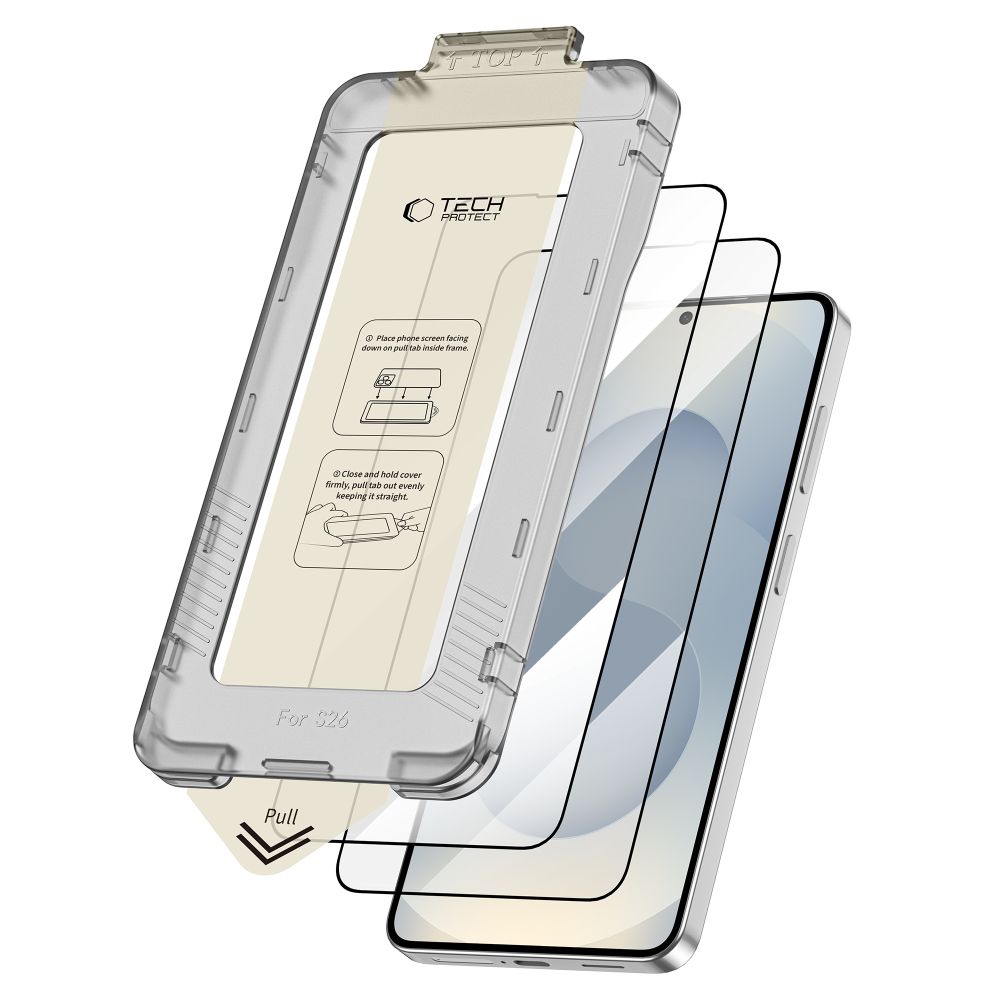 Tech-Protect Tech-Protect Galaxy S26 2-PACK Skärmskydd QuickSet+ Härdat Glas - Teknikhallen.se