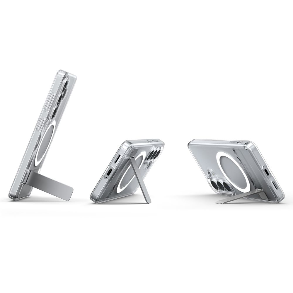 Spigen Spigen Galaxy S26 Skal MagSafe Ultra Hybrid 'S' Transparent/Vit - Teknikhallen.se