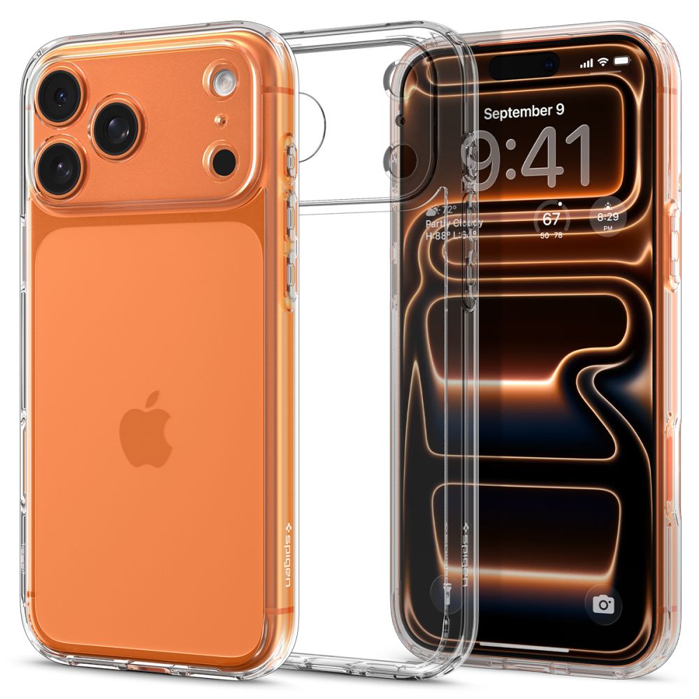 Spigen Spigen iPhone 17 Pro Skal Ultra Hybrid Crystal Clear - Teknikhallen.se