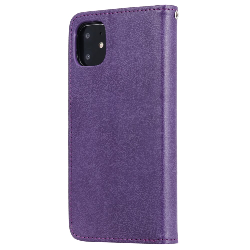  iPhone 11 - Plånboksfodral/Magnet Skal 2in1 - Lila - Teknikhallen.se