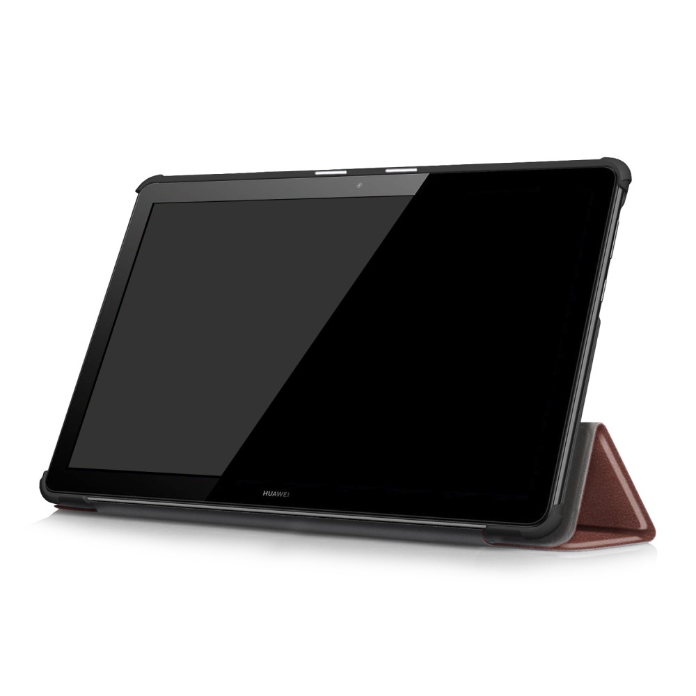  Huawei MediaPad T5 10 - Tri-Fold Fodral - Brun - Teknikhallen.se