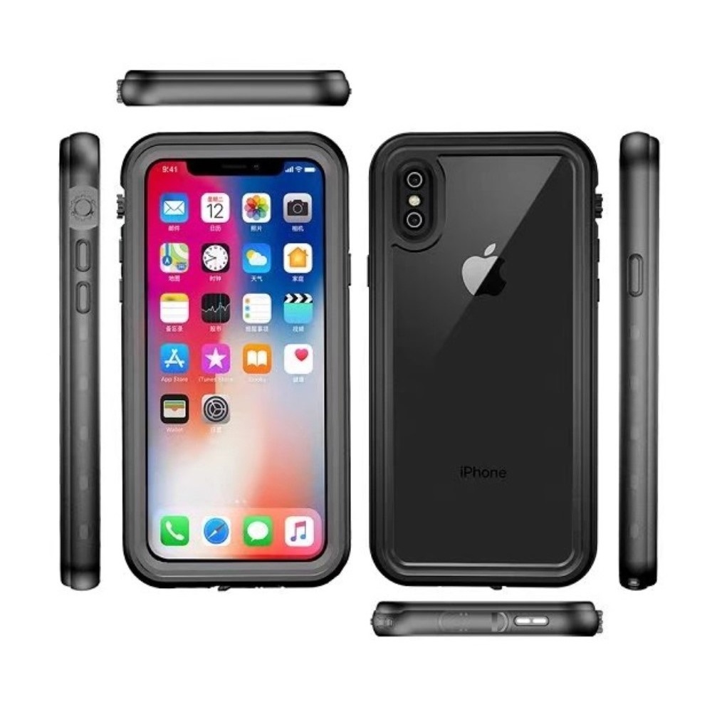 REDPEPPER REDPEPPER iPhone Xs Max Skal 360 Vattentätt IP68 Svart - Teknikhallen.se