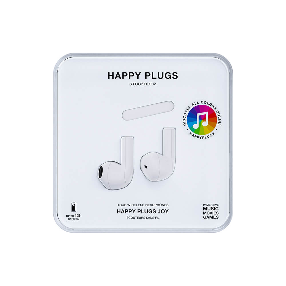 Happy Plugs Happy Plugs Joy Hrlurar In-Ear TWS Vit - Teknikhallen.se