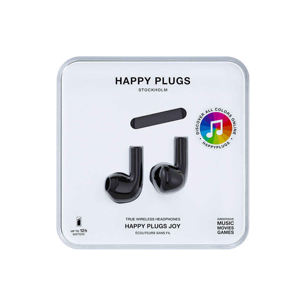 Happy Plugs Happy Plugs Joy Hrlurar In-Ear TWS Svart - Teknikhallen.se