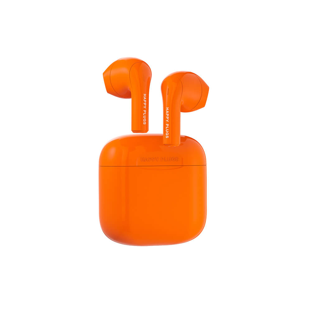 Happy Plugs Happy Plugs Joy Hörlurar In-Ear TWS Orange - Teknikhallen.se