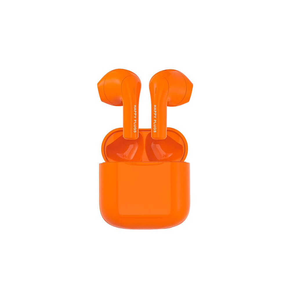 Happy Plugs Happy Plugs Joy Hörlurar In-Ear TWS Orange - Teknikhallen.se