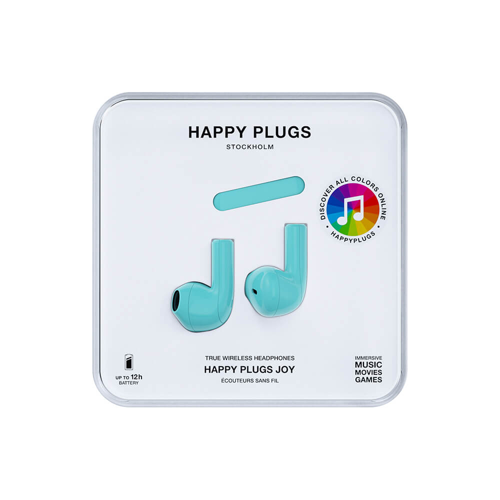 Happy Plugs Happy Plugs Joy Hrlurar In-Ear TWS Turkos - Teknikhallen.se