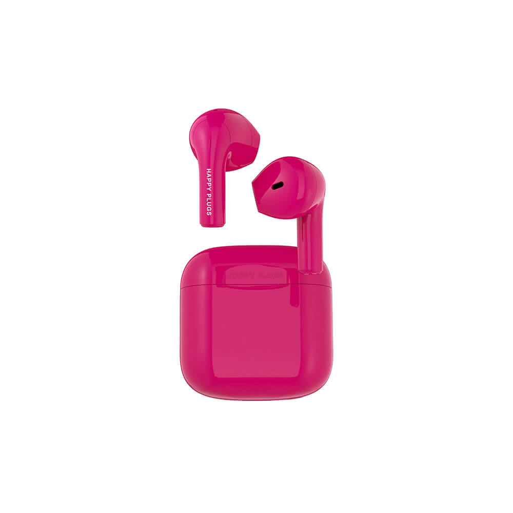 Happy Plugs Happy Plugs Joy Hörlurar In-Ear TWS Cerise - Teknikhallen.se