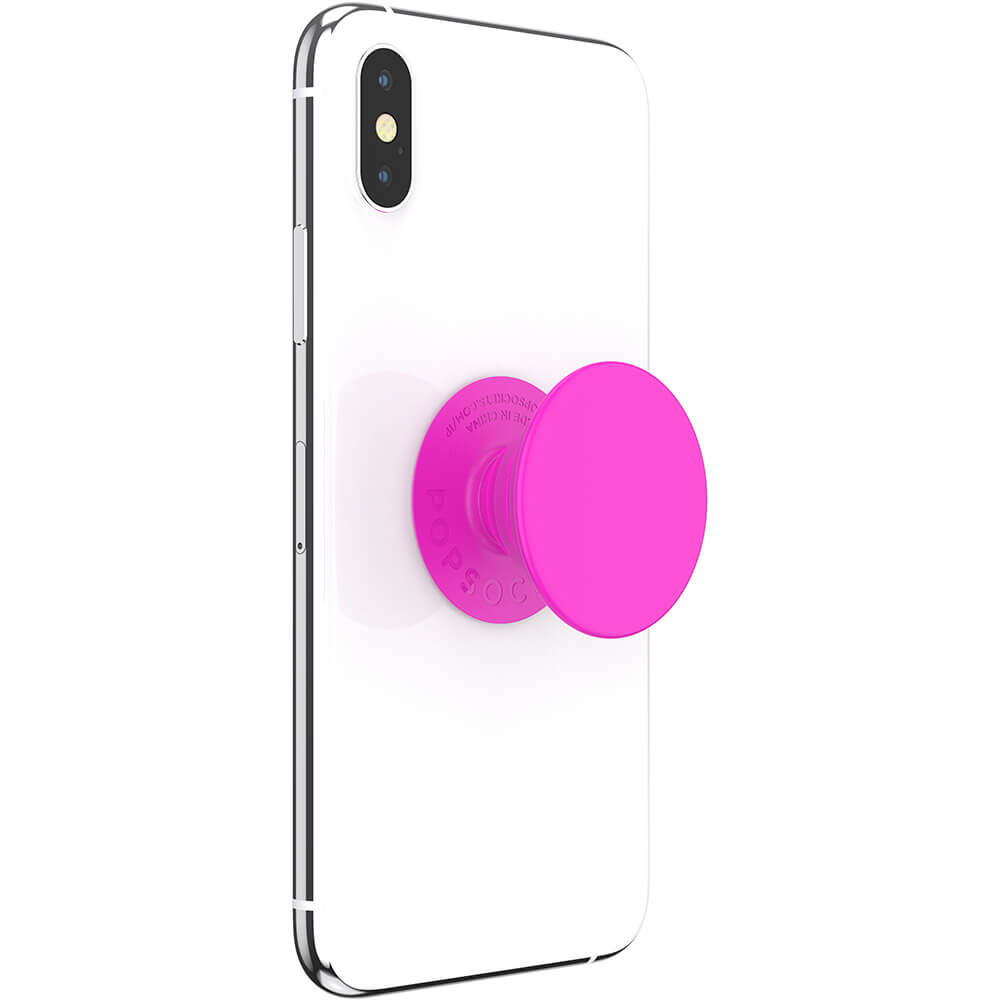 PopSockets PopSockets Avtagbart Grip med Ställfunktion Neon Day Glo Pink - Teknikhallen.se