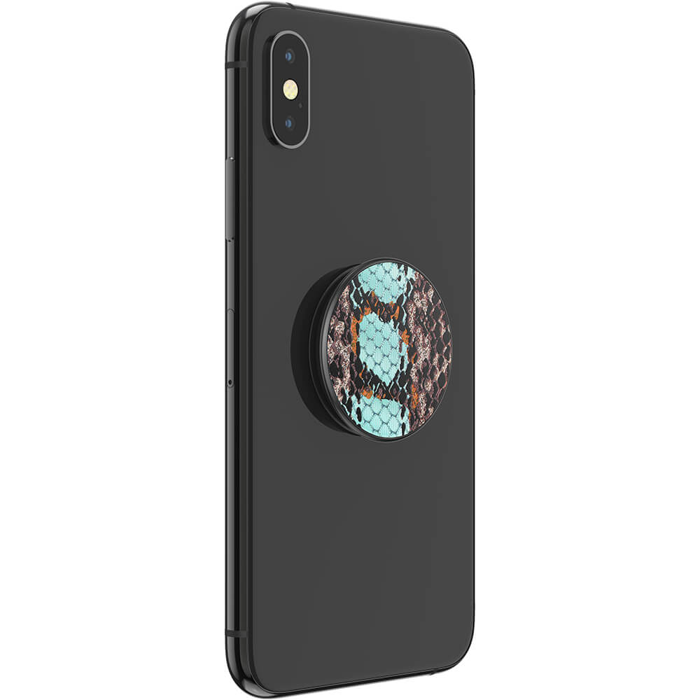 PopSockets PopSockets Avtagbart Grip med Ställfunktion LUXE Embossed Metal Water Snake - Teknikhallen.se