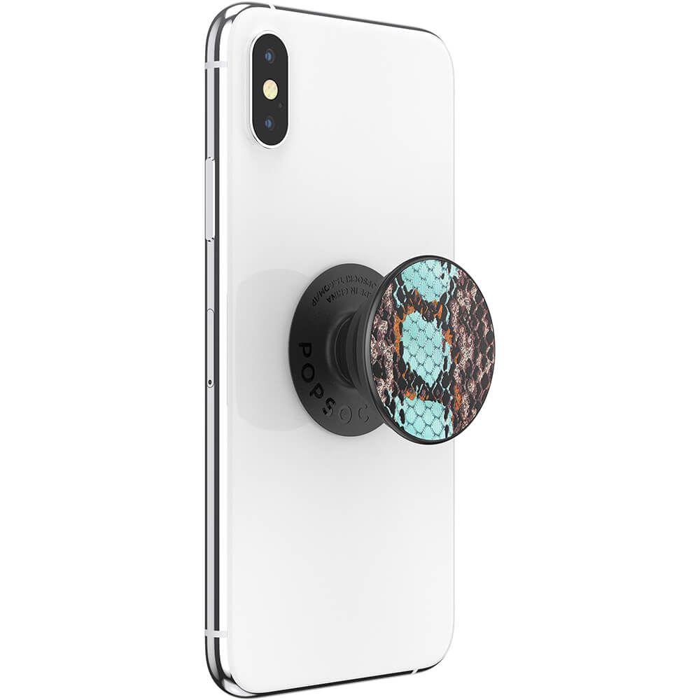 PopSockets PopSockets Avtagbart Grip med Ställfunktion LUXE Embossed Metal Water Snake - Teknikhallen.se