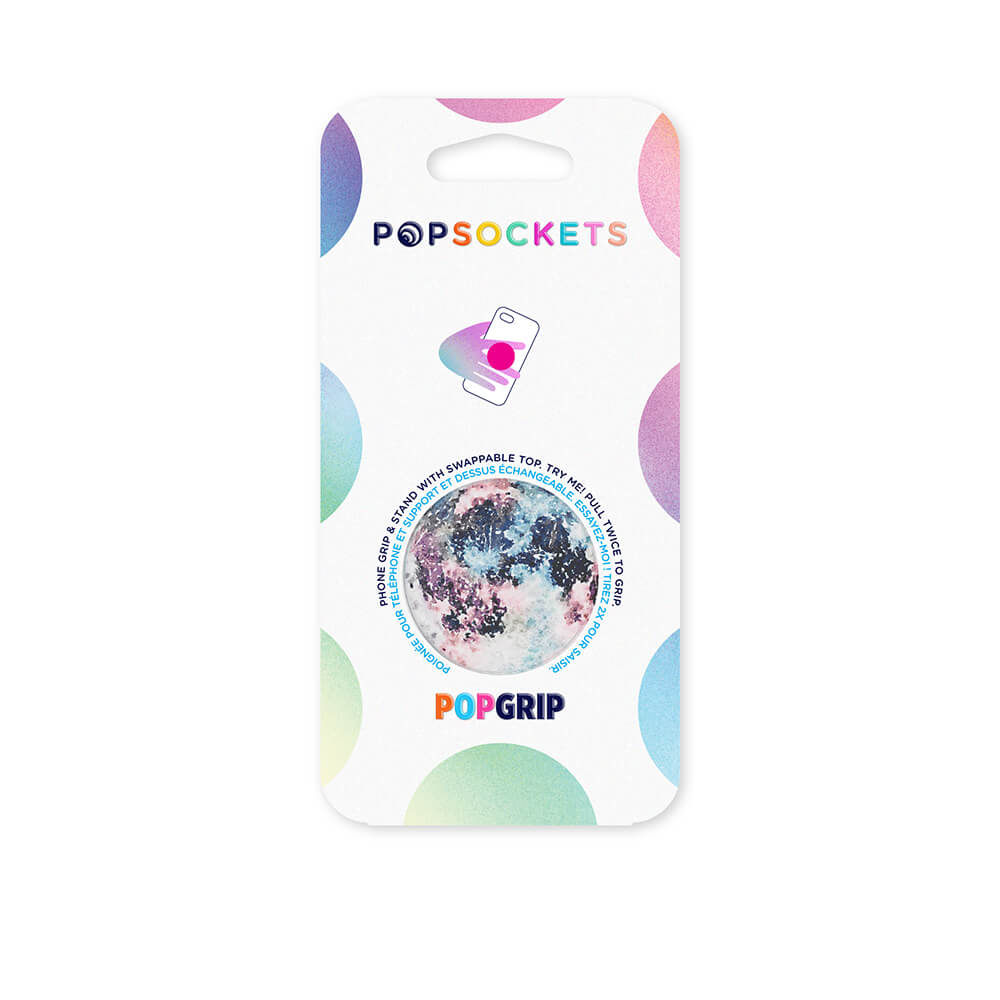 PopSockets PopSockets Avtagbart Grip med Stllfunktion Pink Moon - Teknikhallen.se