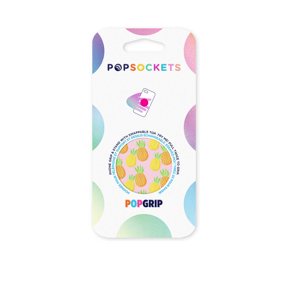 PopSockets PopSockets Avtagbart Grip med Ställfunktion Fineapple - Teknikhallen.se