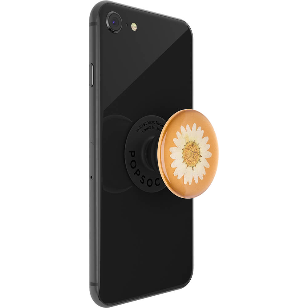 PopSockets PopSockets Avtagbart Grip med Ställfunktion Premium Pressed Flower White Daisy - Teknikhallen.se