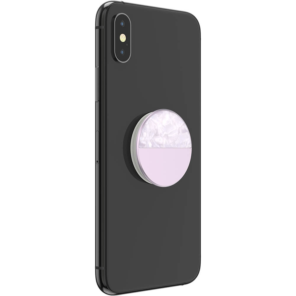 PopSockets PopSockets Avtagbart Grip med Ställfunktion LUXE Glam Inlay Acetate Lilac - Teknikhallen.se