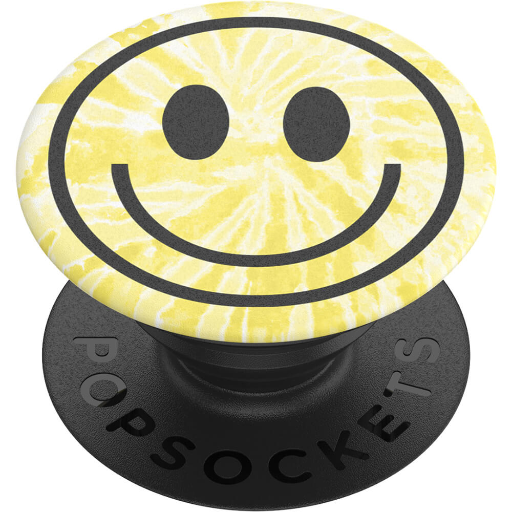 PopSockets PopSockets Avtagbart Grip med Ställfunktion Tie Dye Smiley - Teknikhallen.se