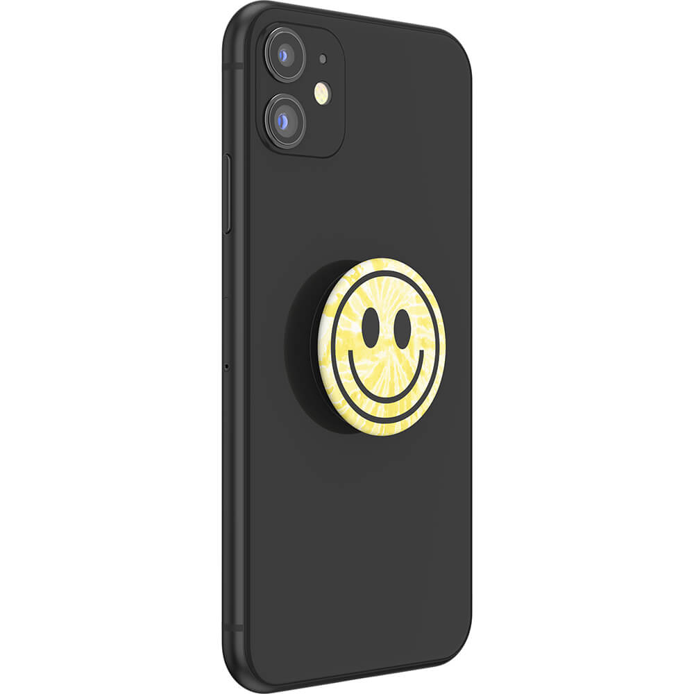 PopSockets PopSockets Avtagbart Grip med Ställfunktion Tie Dye Smiley - Teknikhallen.se