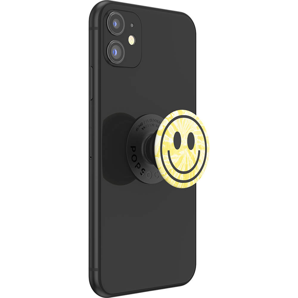 PopSockets PopSockets Avtagbart Grip med Ställfunktion Tie Dye Smiley - Teknikhallen.se