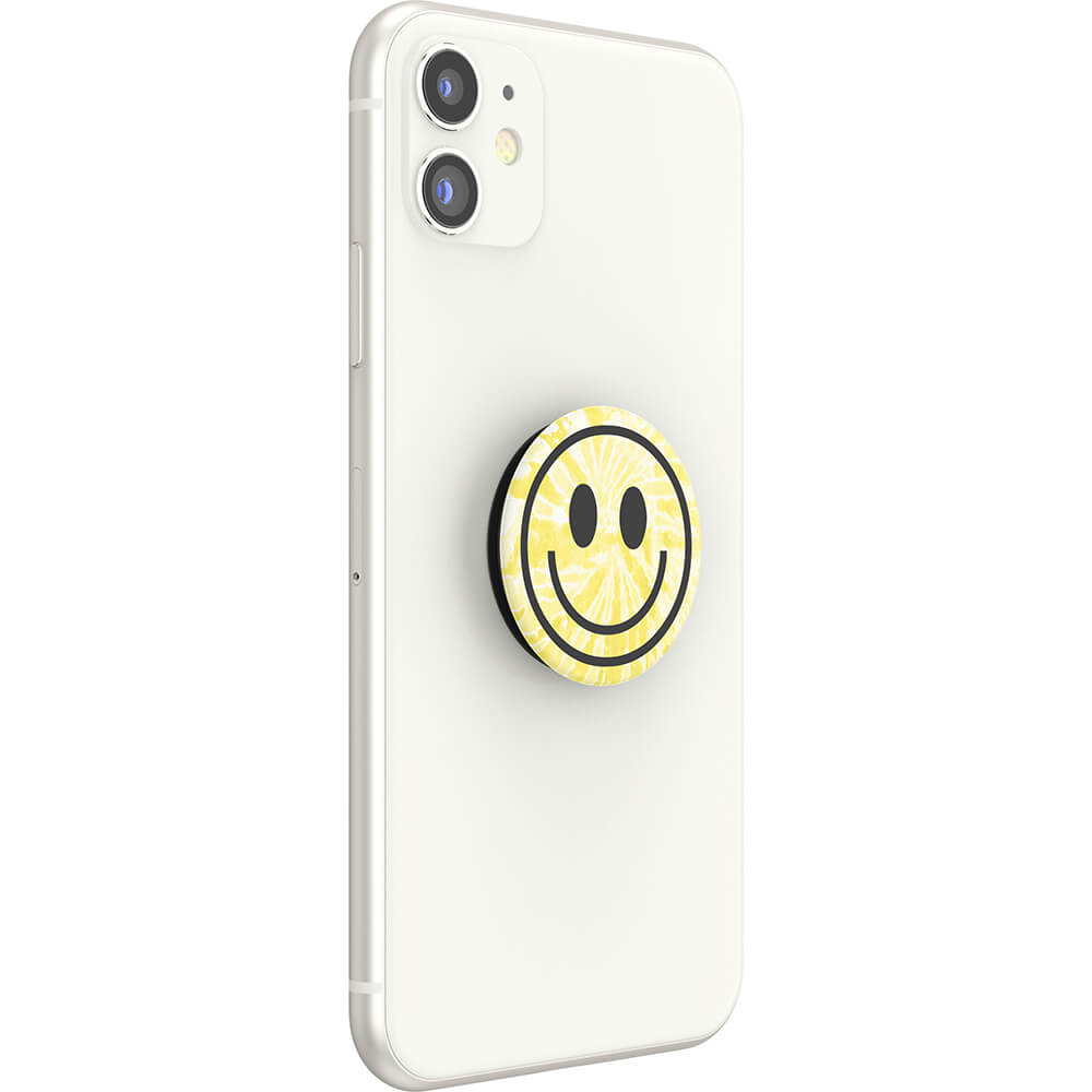 PopSockets PopSockets Avtagbart Grip med Ställfunktion Tie Dye Smiley - Teknikhallen.se