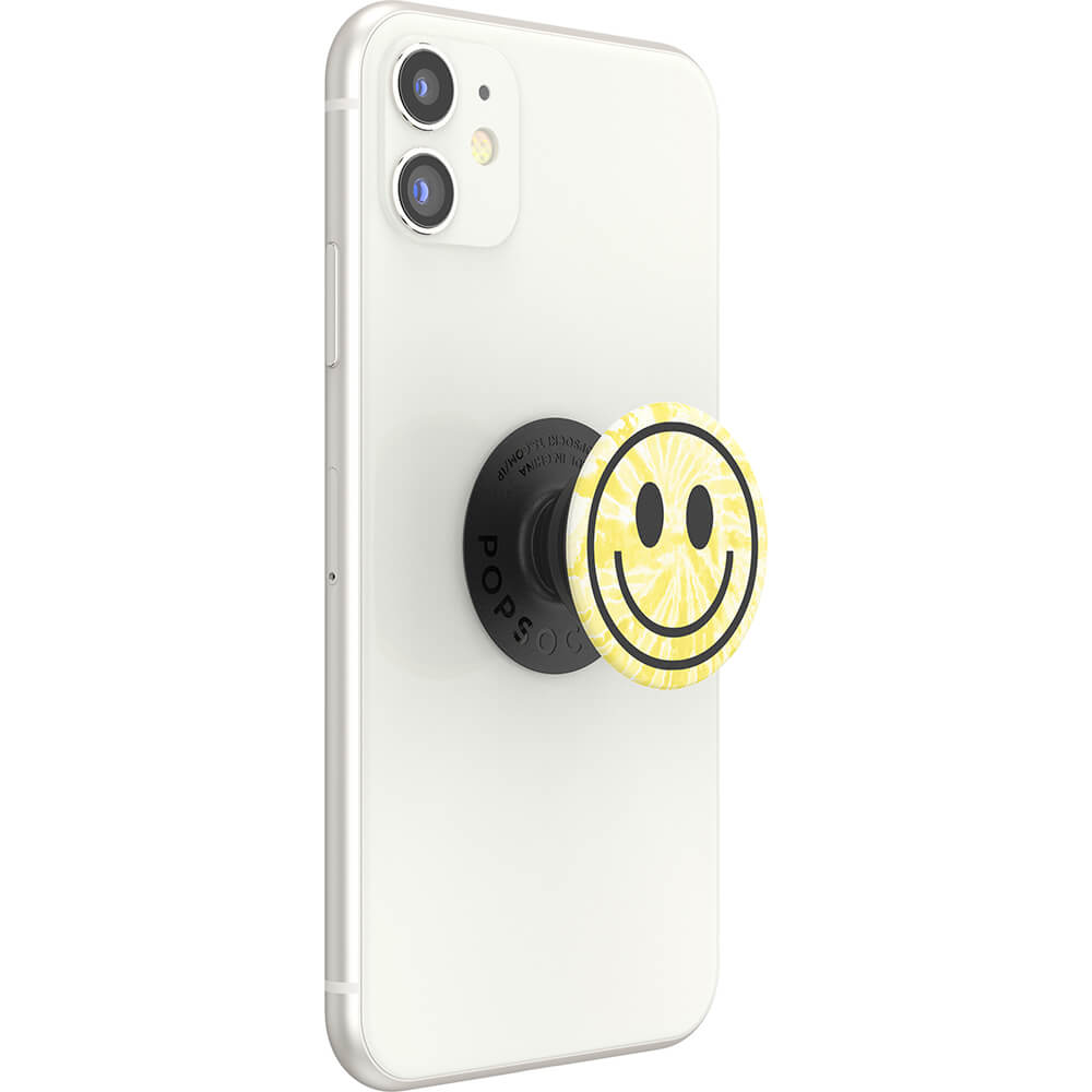 PopSockets PopSockets Avtagbart Grip med Ställfunktion Tie Dye Smiley - Teknikhallen.se