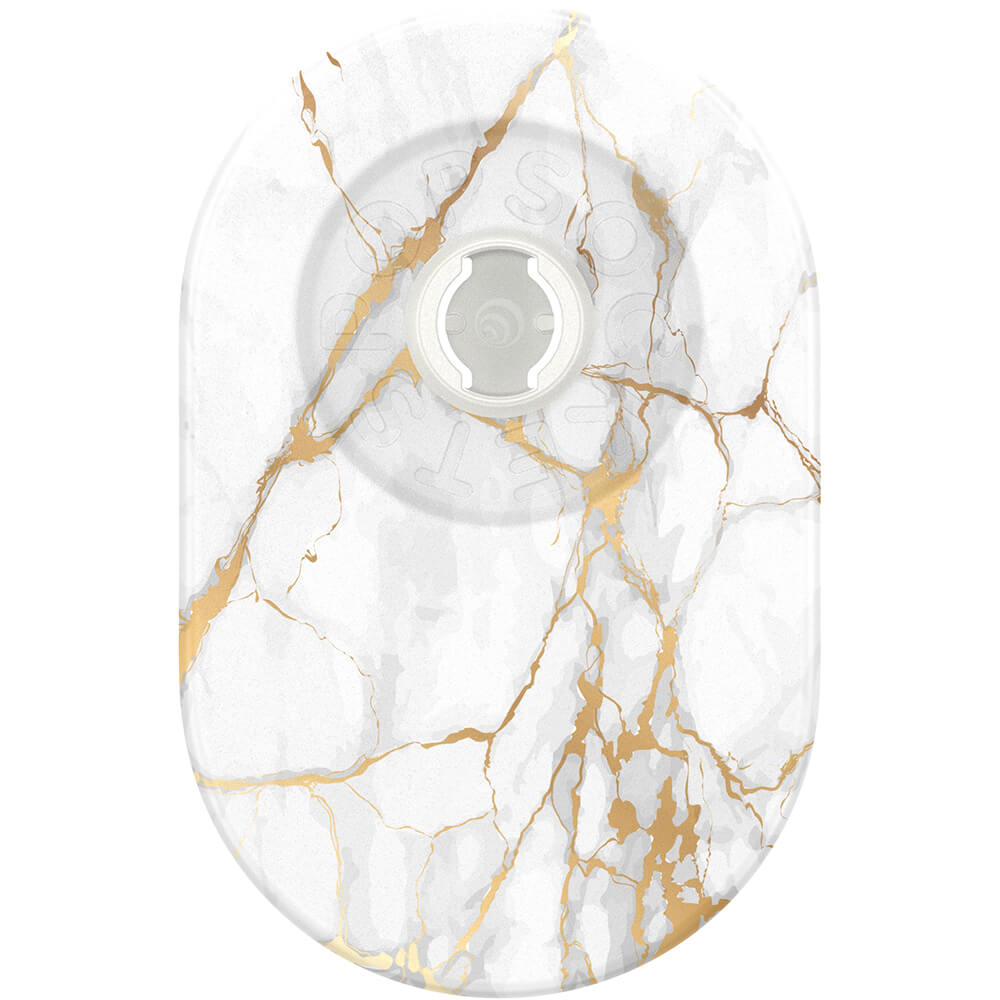 PopSockets PopSockets PopGrip För MagSafe Guld Lutz Marble - Teknikhallen.se