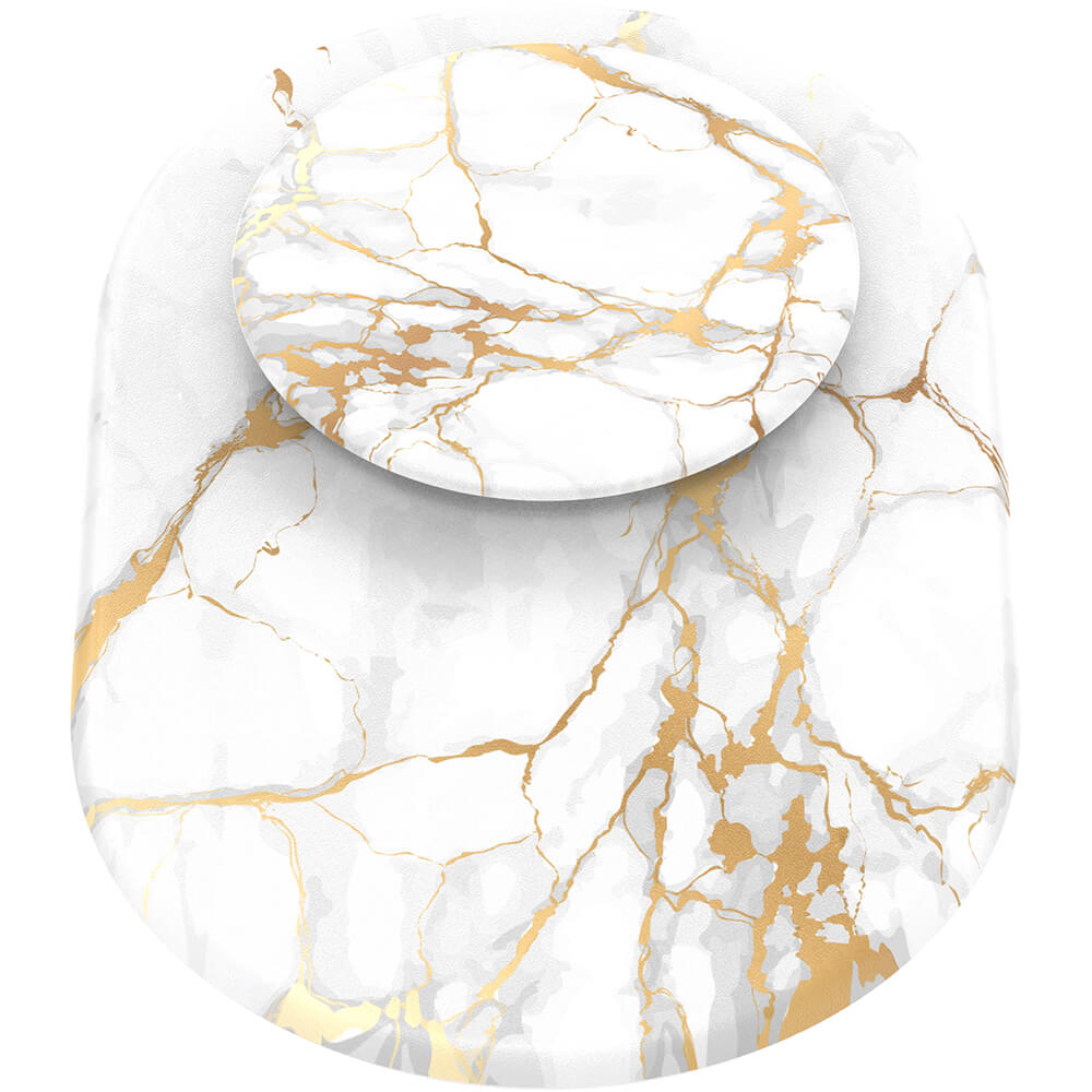 PopSockets PopSockets PopGrip För MagSafe Guld Lutz Marble - Teknikhallen.se