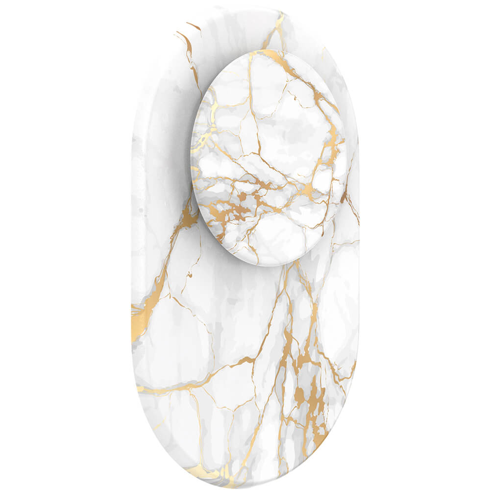 PopSockets PopSockets PopGrip För MagSafe Guld Lutz Marble - Teknikhallen.se