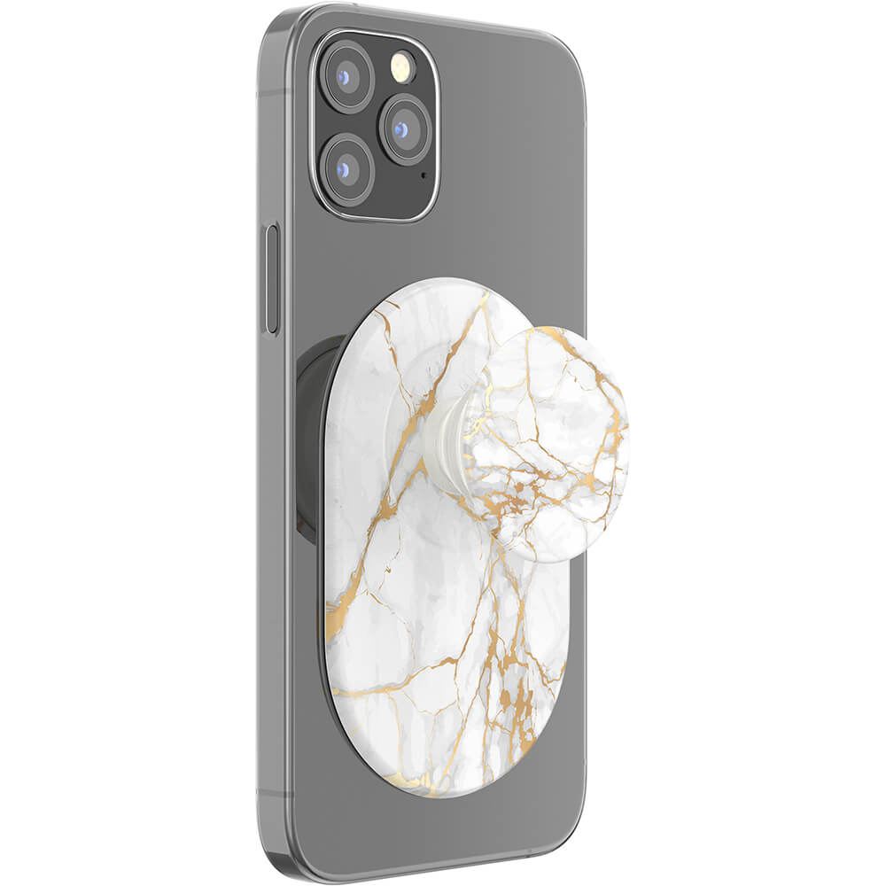 PopSockets PopSockets PopGrip För MagSafe Guld Lutz Marble - Teknikhallen.se