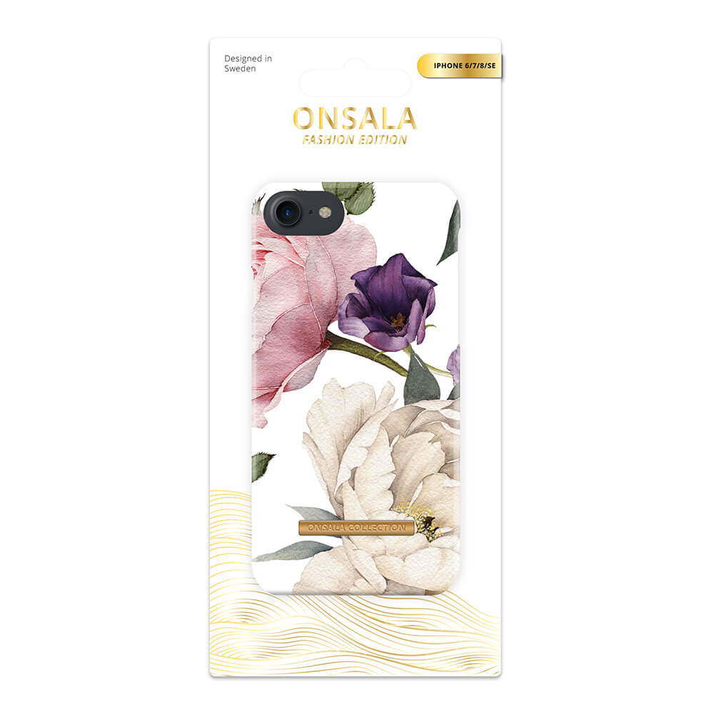 Onsala ONSALA iPhone 6/7/8/SE Mobilskal Soft Rose Garden - Teknikhallen.se