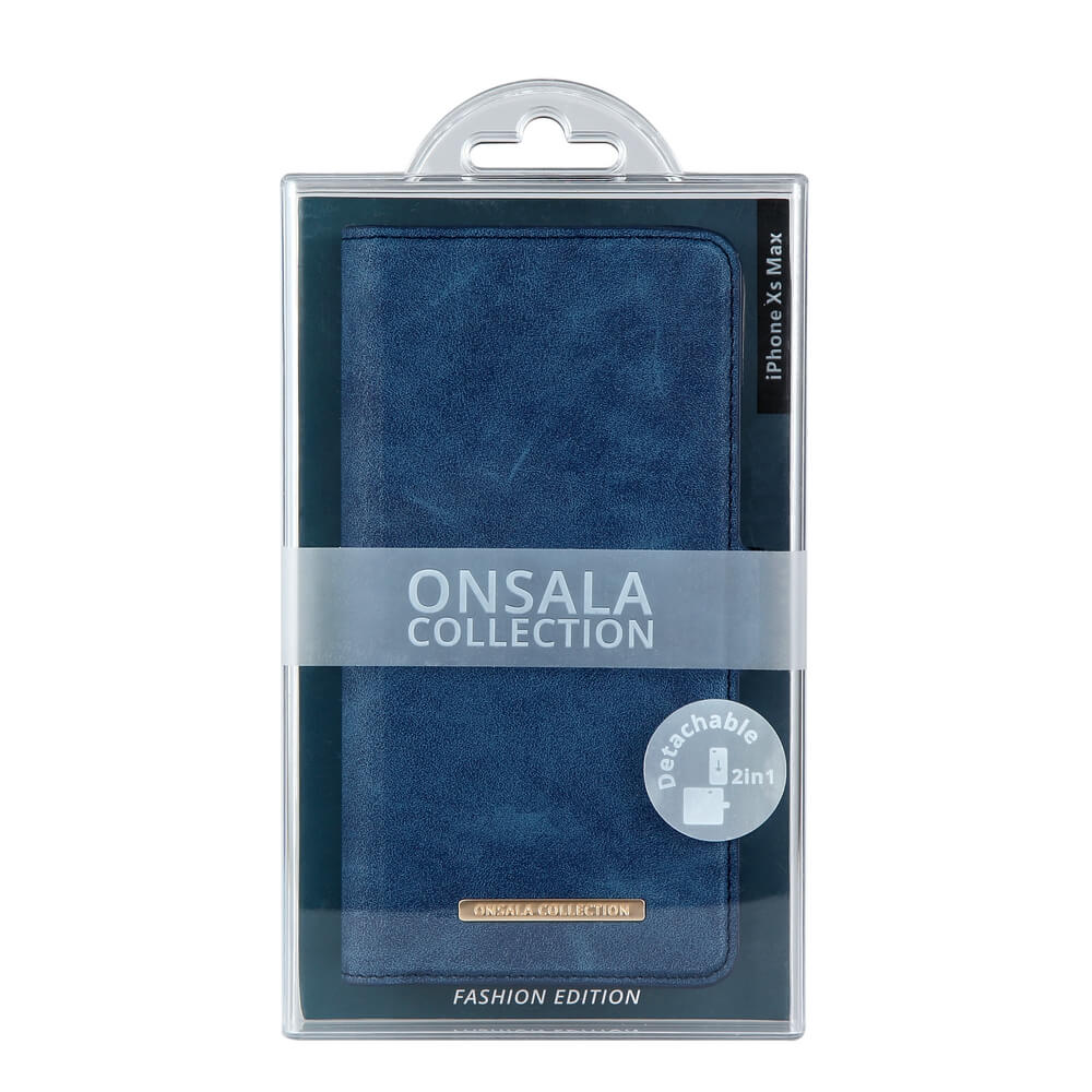 Onsala ONSALA iPhone XS Max 2in1 Magnet Fodral / Skal Royal Blue - Teknikhallen.se