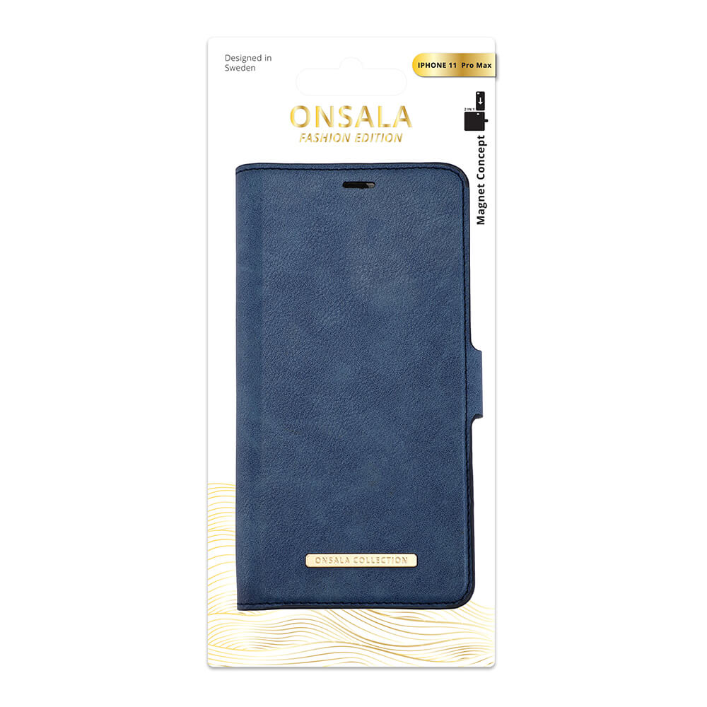 Onsala ONSALA iPhone 11 Pro Max 2in1 Magnet Fodral / Skal Royal Blue - Teknikhallen.se