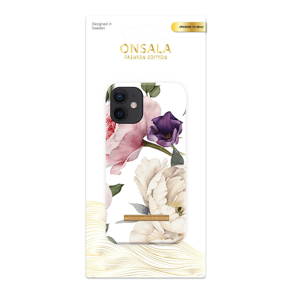 Onsala ONSALA iPhone 13 Mini Mobilskal Soft Rose Garden - Teknikhallen.se