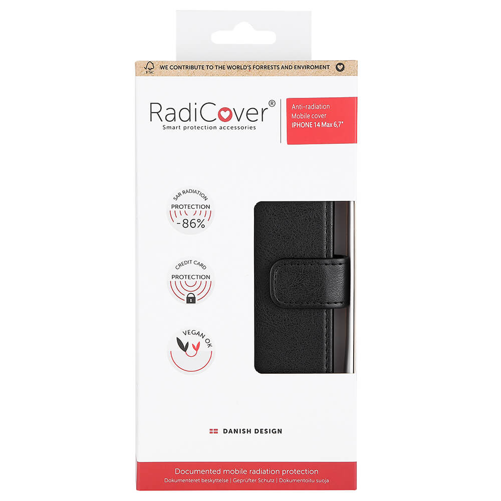 Radicover Radicover iPhone 14 Plus Mobilfodral Strlningsskydd Svart - Teknikhallen.se