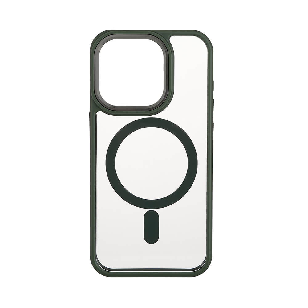 Onsala ONSALA iPhone 15 Pro Skal Bumper MagSafe Grn/Transparent - Teknikhallen.se