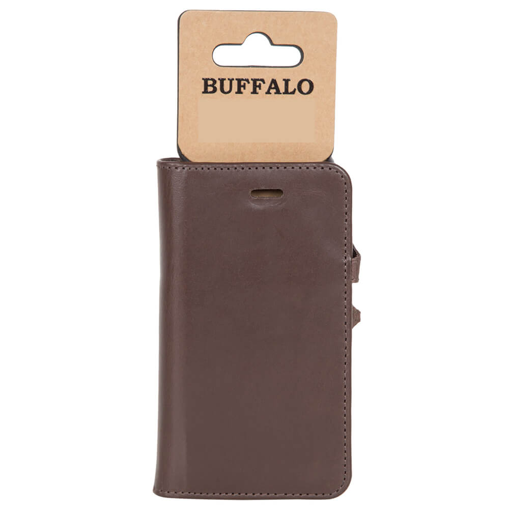 Buffalo Buffalo iPhone 11 Pro Fodral 2in1 Äkta Läder Brun - Teknikhallen.se