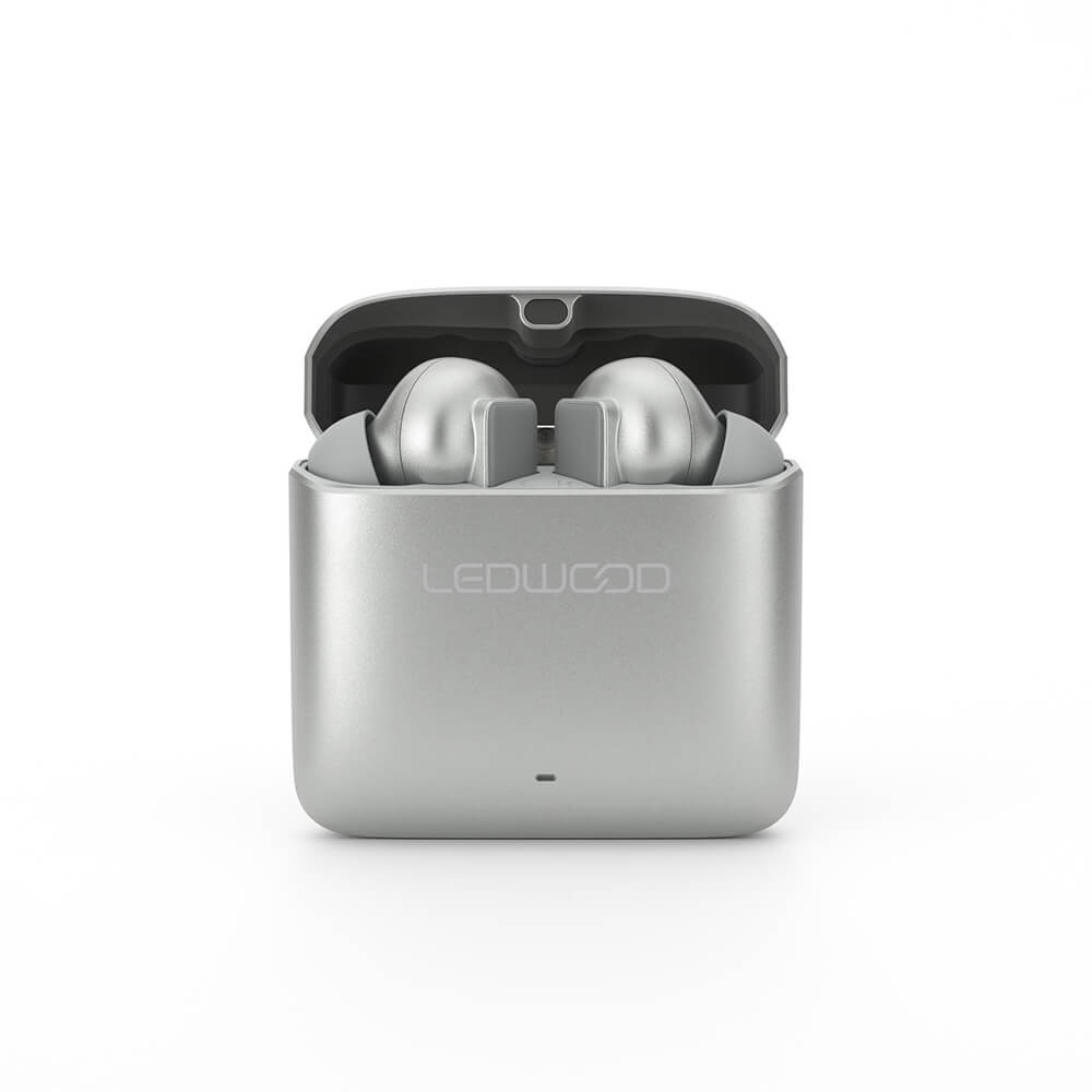 LEDWOOD LEDWOOD Hörlur Titan TWS True Wireless In-Ear Silver - Teknikhallen.se