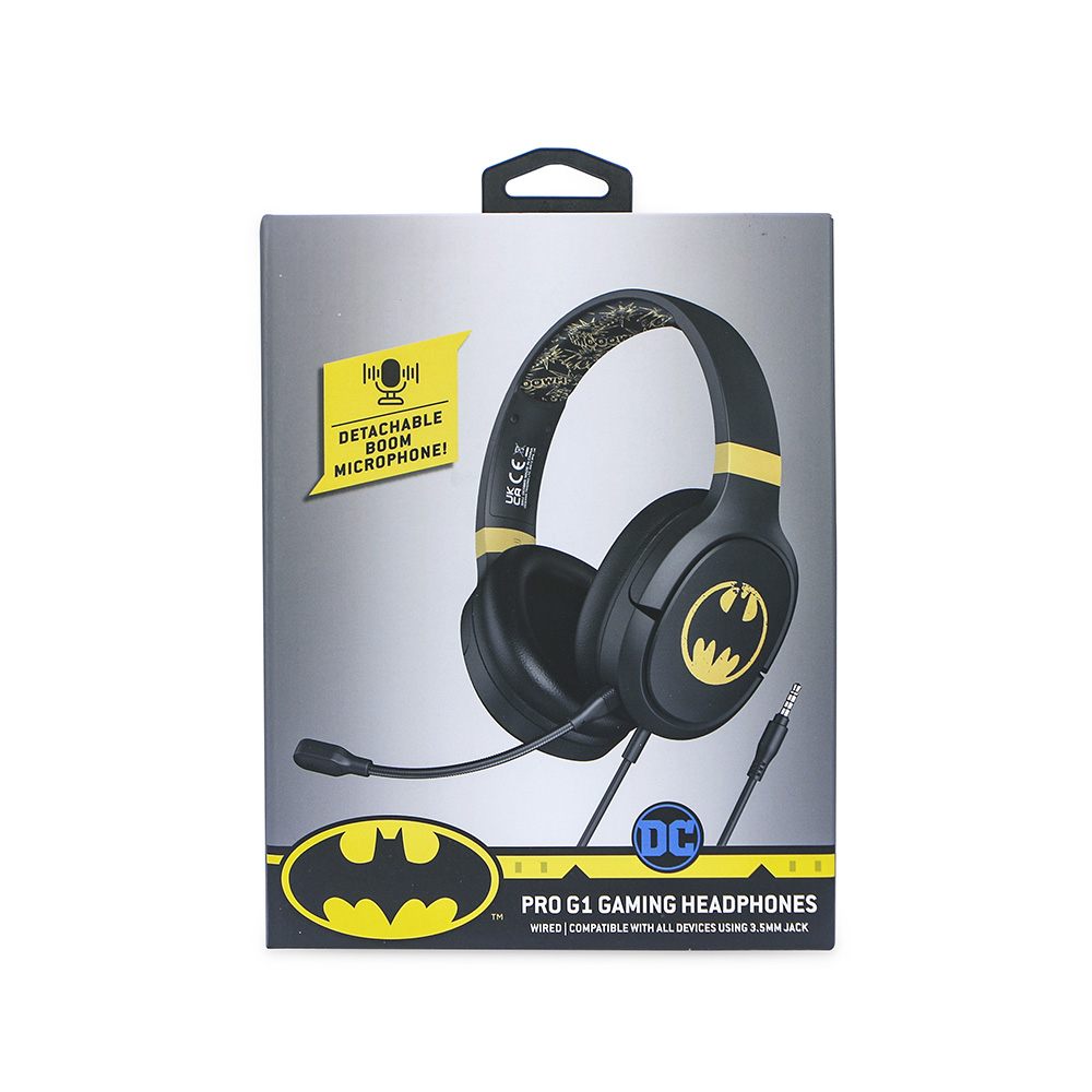 OTL Batman Gaming-Headset Over Ear Bom-Mikrofon - Teknikhallen.se