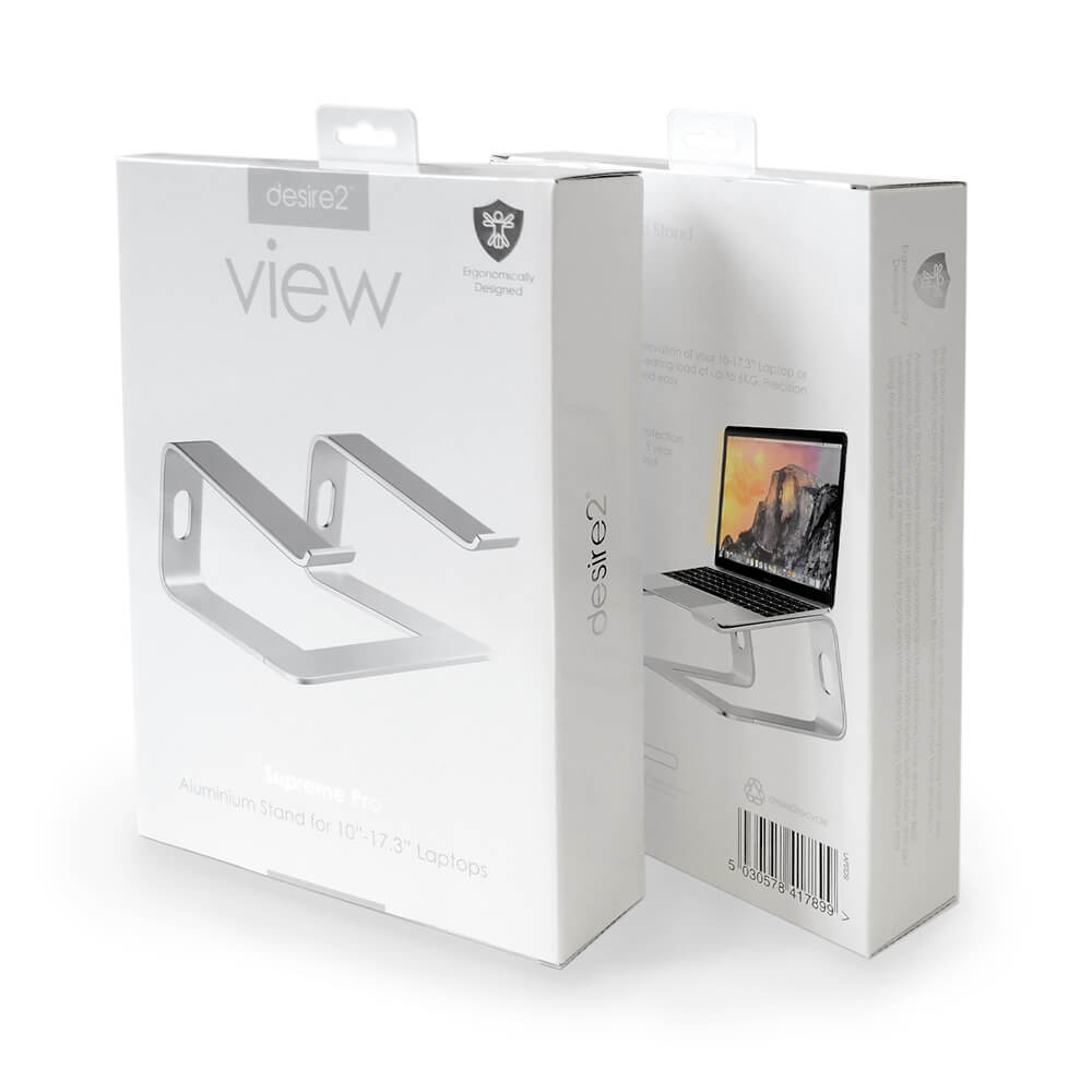 DESIRE2 DESIRE2 Laptopställ Supreme Pro Aluminium Silver - Teknikhallen.se