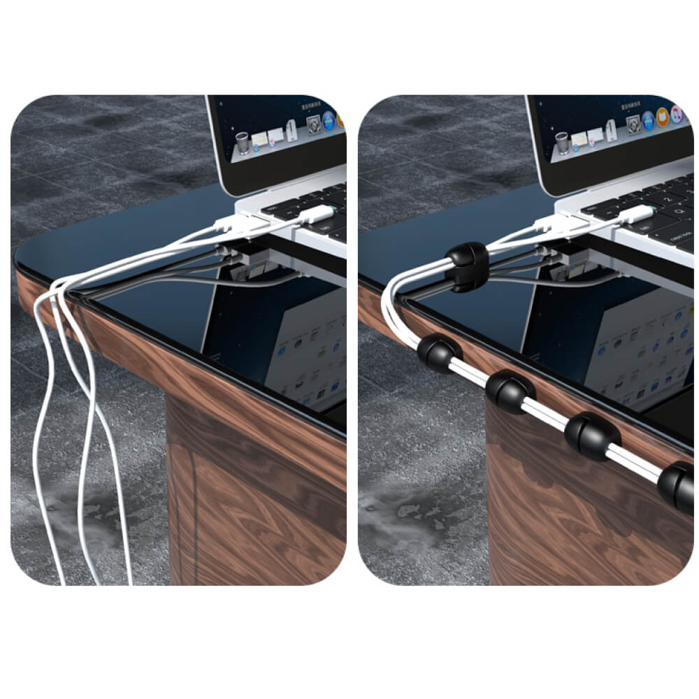 DESIRE2 DESIRE2 Deskmate Cable Nuggets 10-pack Svart - Teknikhallen.se