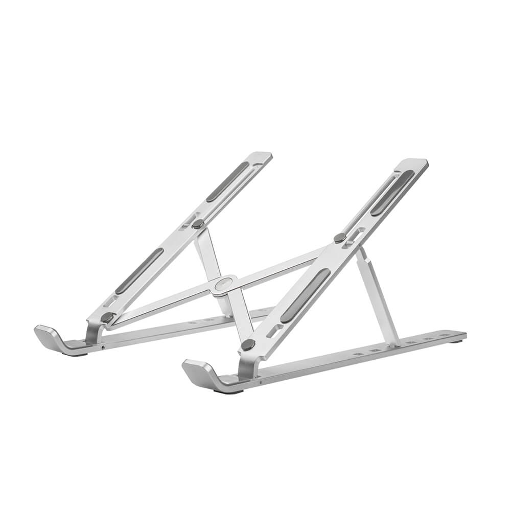 DESIRE2 DESIRE2 Foldable Laptop Stand X shaped Aluminium Silver - Teknikhallen.se