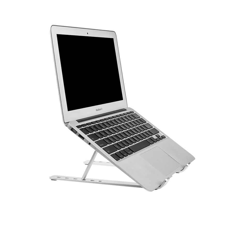 DESIRE2 DESIRE2 Foldable Laptop Stand X shaped Aluminium Silver - Teknikhallen.se
