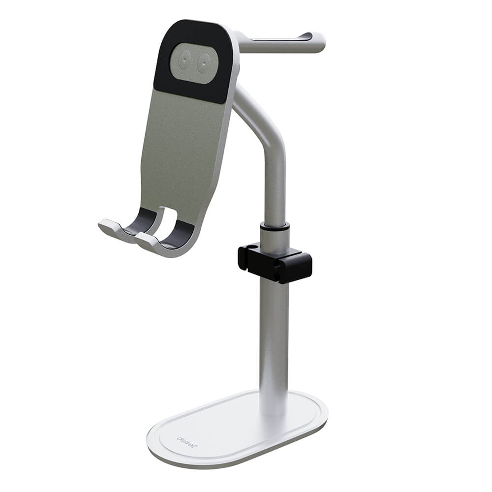 DESIRE2 DESIRE2 Headrest Pro Stand For headphone and phone silver - Teknikhallen.se